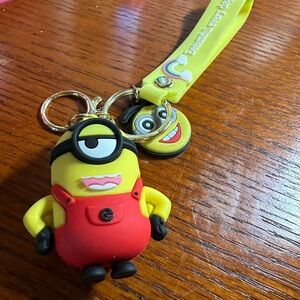 Minion Keychain with Yellow Strap NWOT
